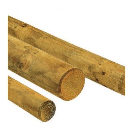 POSTE REDONDO S/PUNTA 3M DIAM 8CM