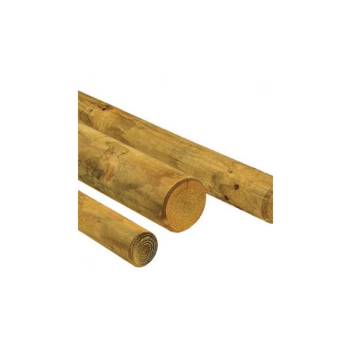 POSTE REDONDO S/PUNTA 3M DIAM 8CM