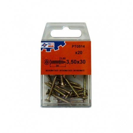 BLISTER TIRAFONDO BIC 3,5X30 20U