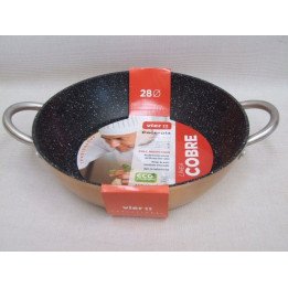 CAZUELA BAJA COBREADA 28CM