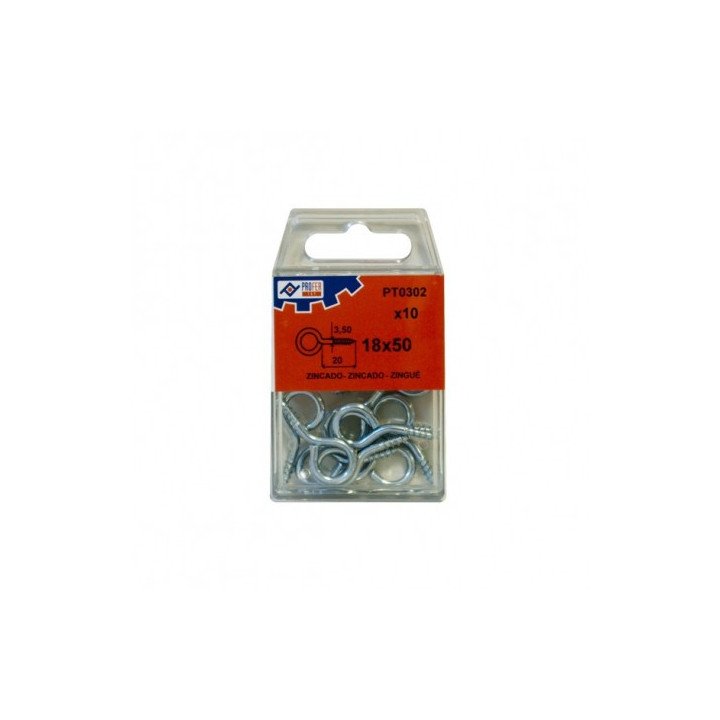 BLISTER HEMBRILLA CERRADA ZINC 18X50 10UN