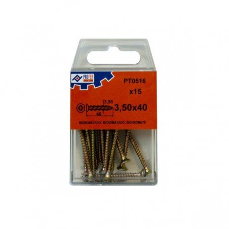 BLISTER TIRAFONDO BIC 3,5X40 15U