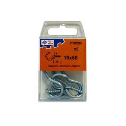 BLISTER HEMBRILLA ABIERTA ZINC 19X60 5UN