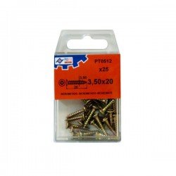 BLISTER TIRAFONDO BIC 3,5X20 25U