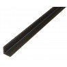 ANGULO 25X25 1MT PVC NEGRO