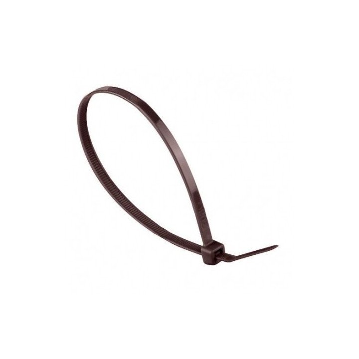 BRIDA NYLON MARRON B/100 2,5X100MM