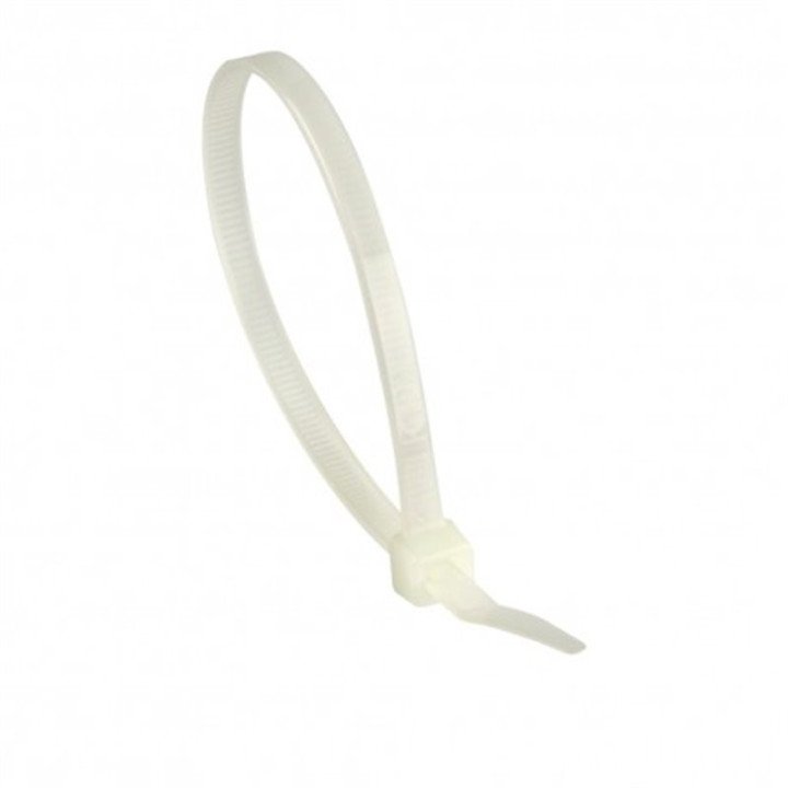 BRIDA NYLON BLANCA B/100 4,8X300MM