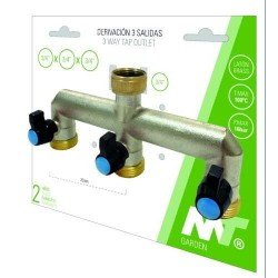 DERIVACION TRIPLE 3/4 LATON