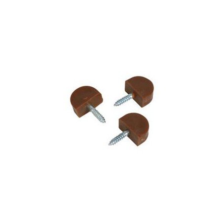 SOPORTE VITRINA PLASTICO MARRON 12PZ