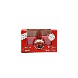 VELAS PERFUMADAS 2X20 FRUTOS ROJOS