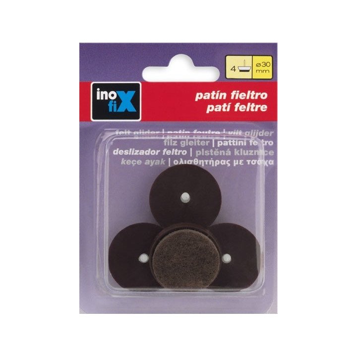PATIN DESLIZANTE FIELTRO 30MM MARRON 3148-4-
