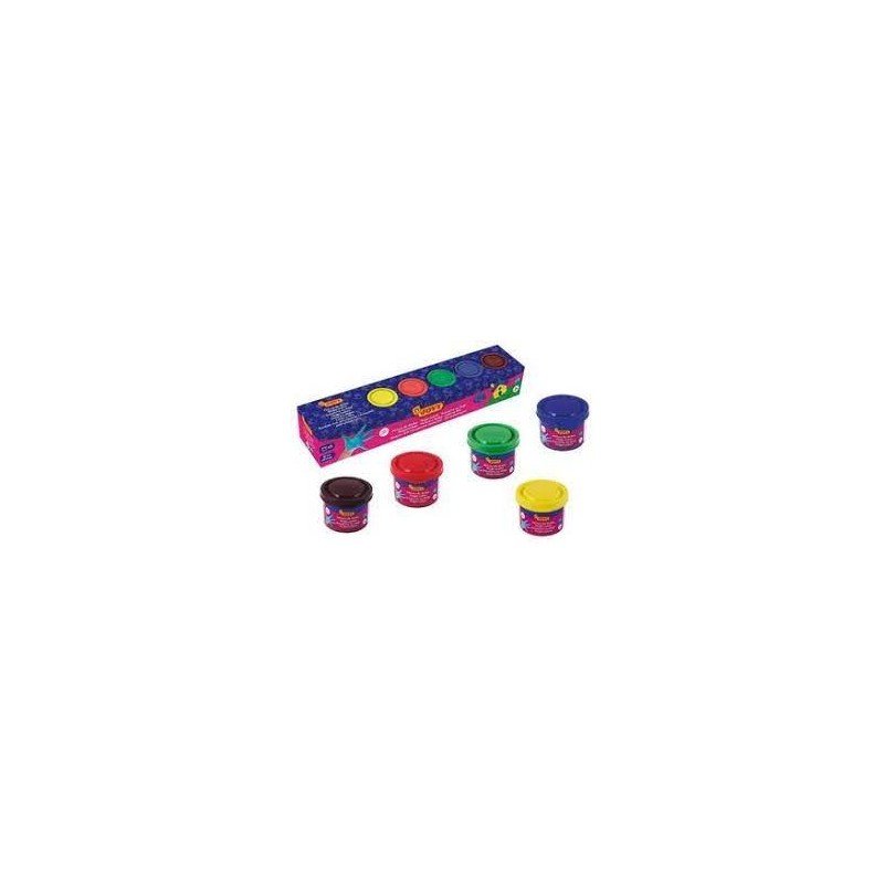 JOVI PINTURA DEDOS 35 ML 5 BOTES SURTIDOS