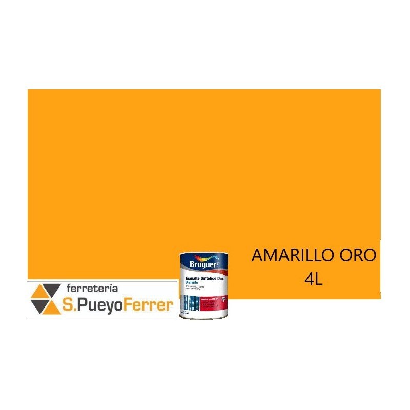 ESMALTE BRILLANTE AMARILLO ORO 4L