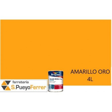 ESMALTE BRILLANTE AMARILLO ORO 4L