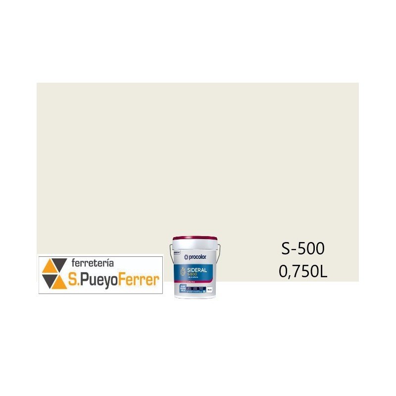 PINTURA PLASTICA MATE SIDERAL 500 BLANCO  1L