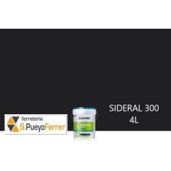 PINTURA PLASTICA MATE SIDERAL 300 NEGRO 4L