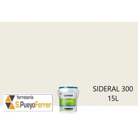 PINTURA PLASTICA MATE SIDERAL 300 BLANCO 15L