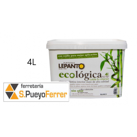 PINTURA ECOLOGICA INTERIOR BLANCA 4L