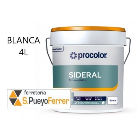 PINTURA PLASTICA SATINADA SIDERAL 4L