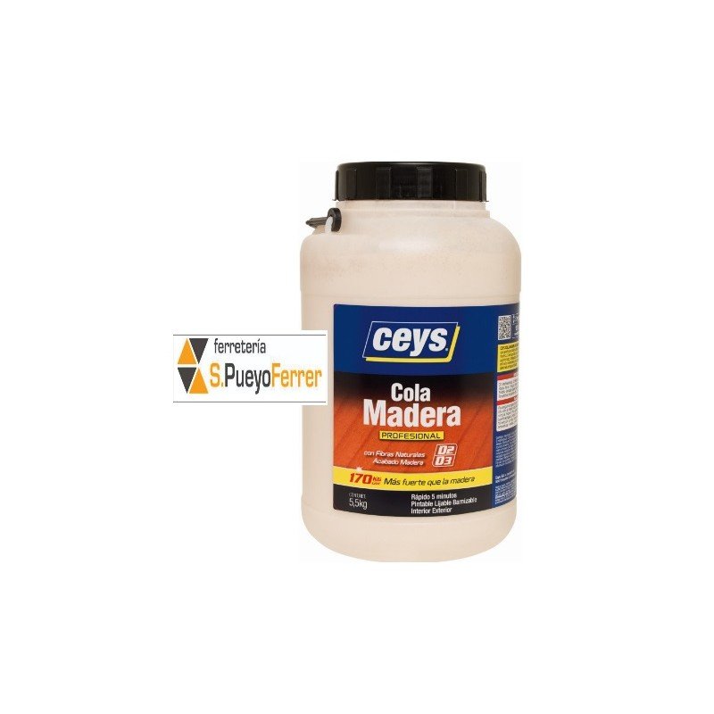 CEYS COLA MADERA PROFESIONAL BOTE 5,5 KG