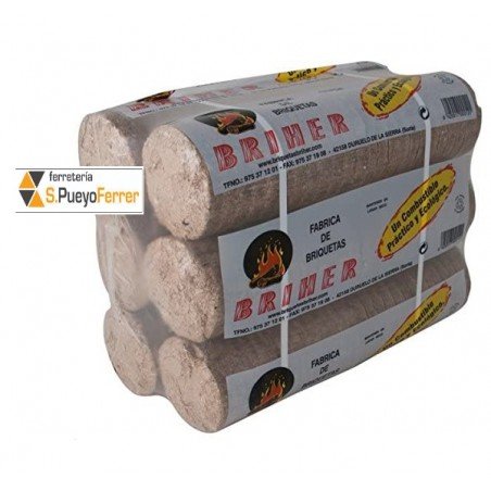 BRIQUETA COMBUSTIBLE COMPACTA