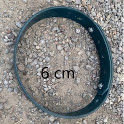 COLLAR GOMA-TELA 6CM VACA