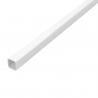 TUBO CUADRADO 20X20 1MT ALUM BLANCO