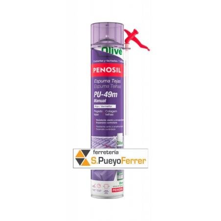 ESPUMA POLIURETANO 750 ML TEJAS CANULA
