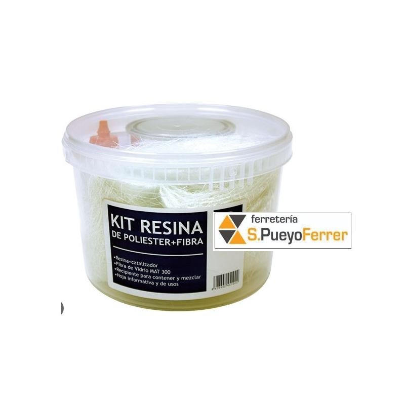 KIT RESINA POLIESTER + FIBRA