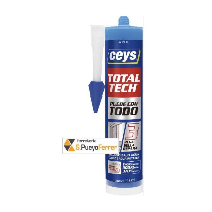 CEYS TOTAL TECH AZUL CARTUCHO 290ML