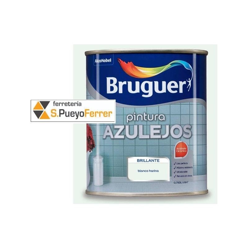 BRUGUER ESMALTE AZULEJOS BRILLANTE BLANCO 0,750L
