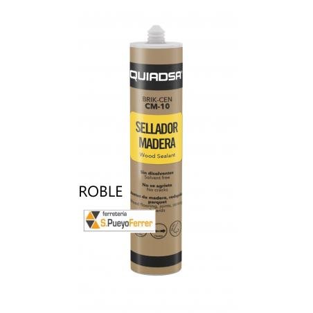 CARTUCHO QUIADSA MASILLA MADERA 300ML ROBLE parket