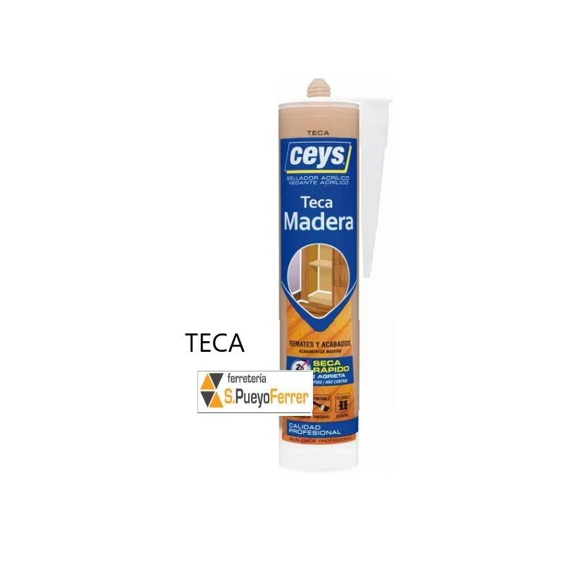 CEYS CARTUCHO SELLADORA MADERA 300ML TECA