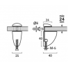 SOPORTE ESTANTE 3-24MM 2 UDS BLANCO