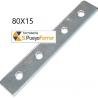 PLACA RECTA UNION 80X15MM 4 UNIDADES