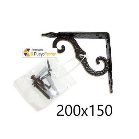 PALOMILLA ORNAMETAL 2-8 NEGRA 200X150