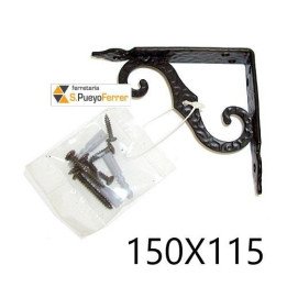 PALOMILLA ORNAMETAL 2-6 NEGRA 15X12