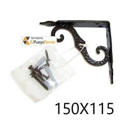 PALOMILLA ORNAMETAL 2-6 NEGRA 150X115