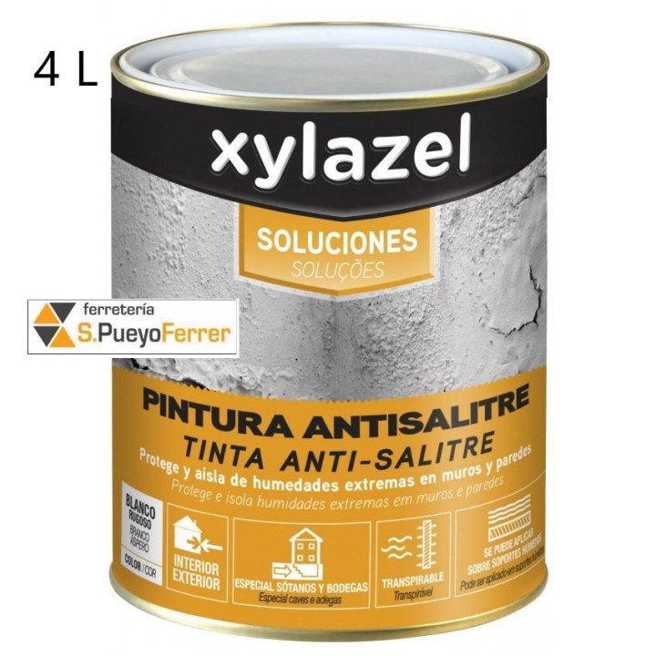 XYLACEL PINTURA ANTIHUMEDAD ANTISALITRE 4L