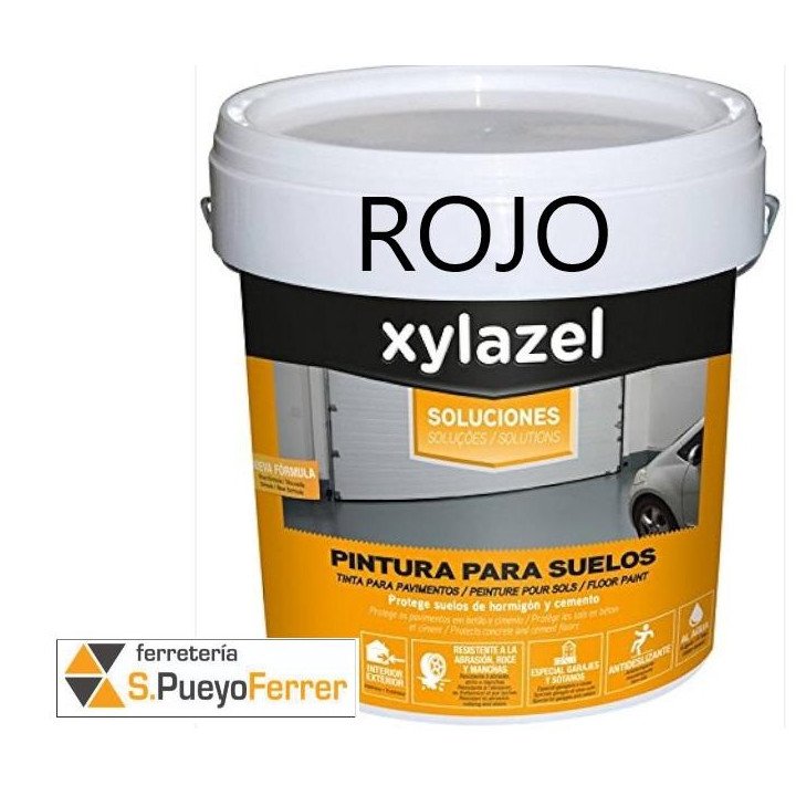 XYLACEL PINTURA PARA SUELOS ROJO 4L