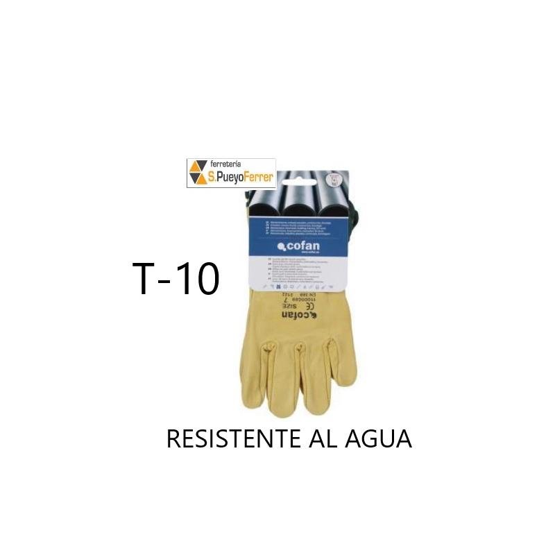 GUANTE VACUNO EXTRA RESISTENTE AGUA T-10
