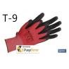 GUANTE IMPREGNADO ROJO/NEGRO TALLA 9