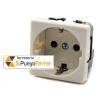 BASE SIMON MARFIL 2P TT LAT. SCHUKO+SEG S-27 27472-62