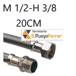 CONEXIÓN M1/2-H3/8 20 INOX latiguillo