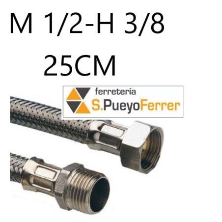 CONEXION M1/2-H3/8 25 INOX latiguillo