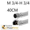 SUPER CONEXIÓN DE M3/4-H3/4 40CM INOX latiguillo