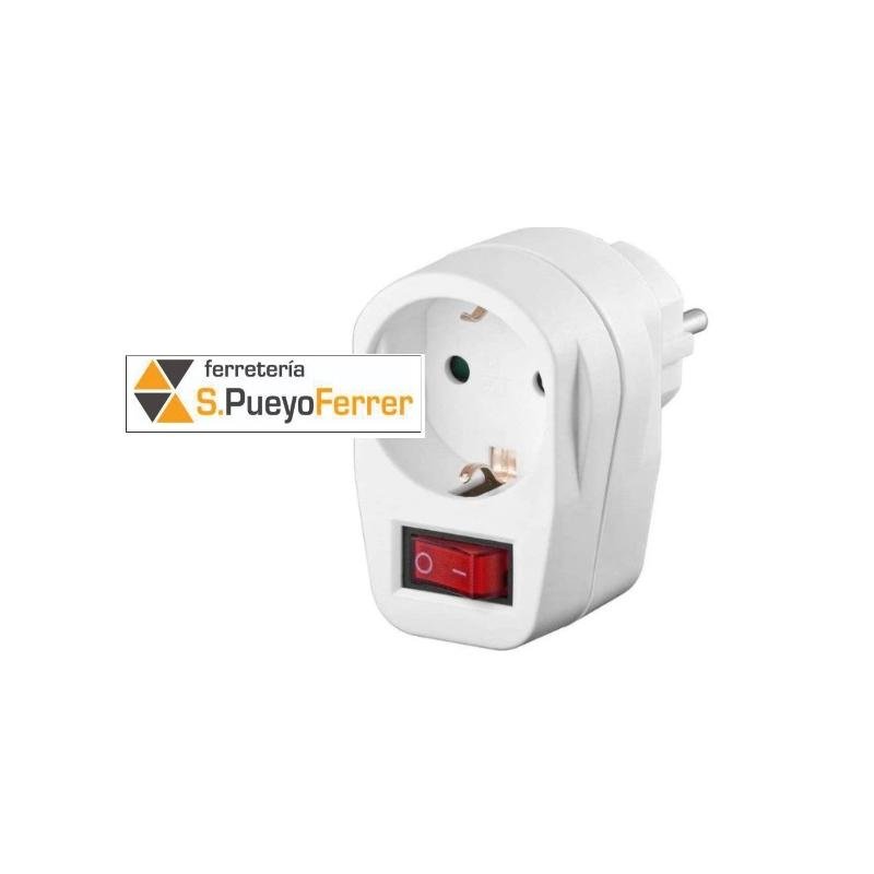 ENCHUFE ADAPTADOR C/INTERRUPTOR