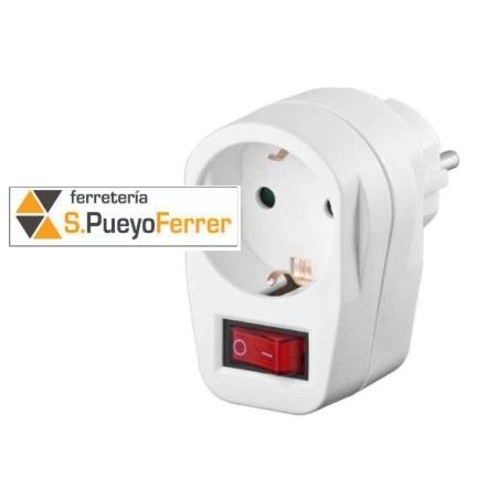 ENCHUFE ADAPTADOR C/INTERRUPTOR