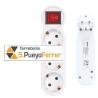 ADAPTADOR 3 TOMAS FRONTAL INTERRUPTOR