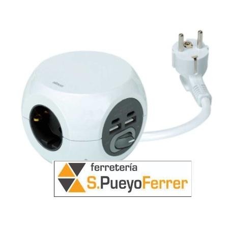 BASE MULTIPLE CUBO 3T + USB SIMON